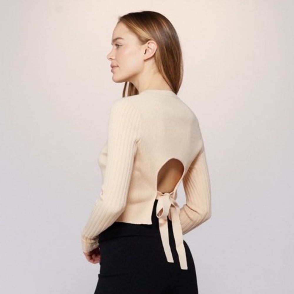 Live The Process Starr Open Back Sweater